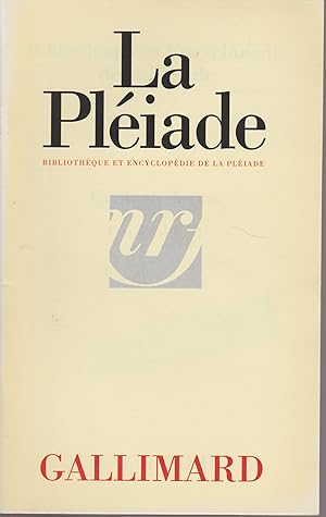 LA PLEIADE-GALLIMARD-CATALOGUE DE PRIX N°93 OCTOBRE 1991