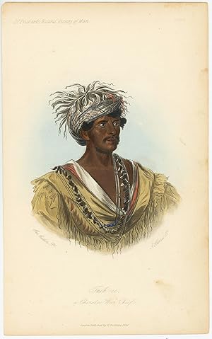 Tuch - ee, a Cherokee War Chief.