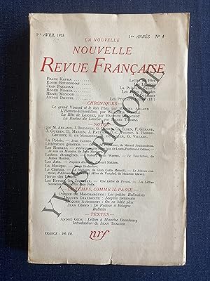 NOUVELLE REVUE FRANCAISE-N°4-1er AVRIL 1953
