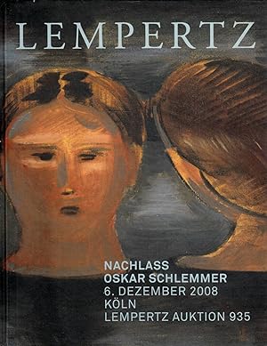 Nachlass Oskar Schlemmer. 6. Dezember 2008. Köln Lempertz Auktion 935