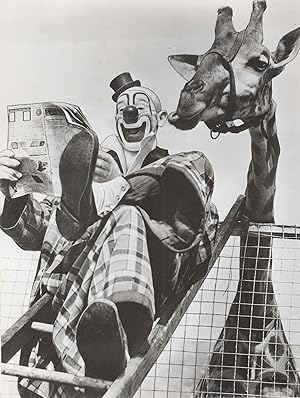 Lou Jacobs Ringling Bros. and Barnum & Bailey Circus Clown with Giraffe