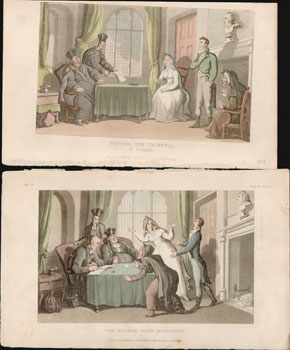 A Collection of color aquatints by Thomas Rowlandson from Ackerman's Repository of Arts. Series 2...