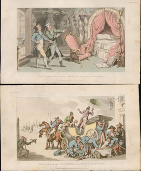 A Collection of color aquatints by Thomas Rowlandson from Ackerman's Repository of Arts. Series 2...