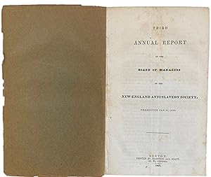 Third Annual Report from New England Antislavery Society Led by William S Garrison