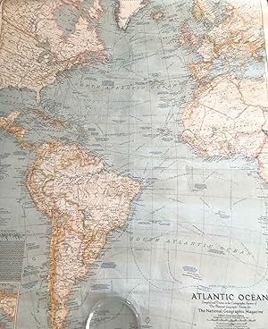 Map of the Atlantic Ocean 1941
