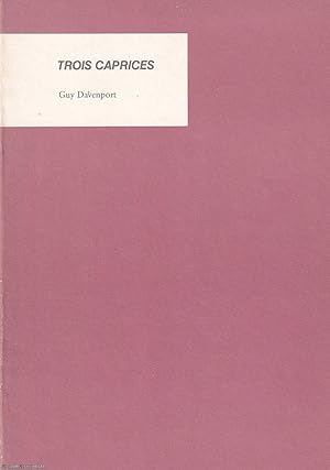 Trois Caprices. Published by Pace Trust Undated, c.1981.