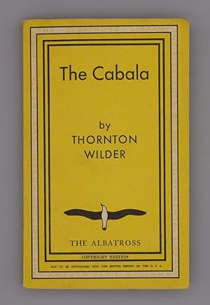 The Cabala; The Albatross modern continental library Volume 230;