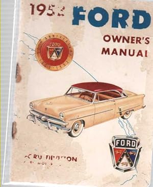 1952 Ford Car Owner's Manual