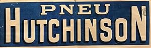 1890s French Vintage Poster - Pneu Hutchinson (Banner)