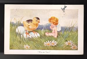 Who Are You Postcard - Chick & Fairy