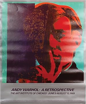 Andy Warhol: A Retrospective (Original poster from the 1989 exhibition at the Art Institute of Ch...