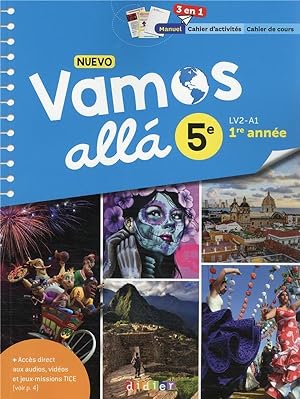nuevo vamos allá : espagnol ; 5e ; manuel et cahier élève