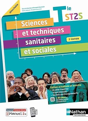 sciences et techniques sanitaires et sociales : terminale ST2S : livre + licence élève (édition 2...