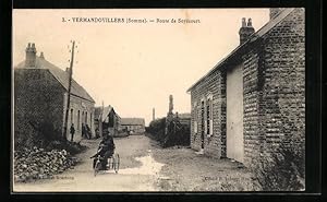 Carte postale Vermandovillers, Route de Soyécourt
