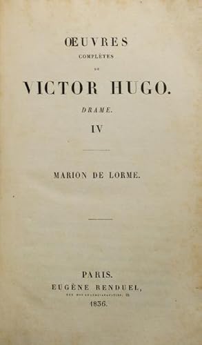 MARION DE LORME. [3 OBRAS]