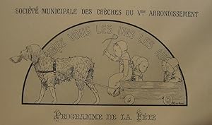 1890s Original French Art Nouveau Poster, Les Programmes Illustres, Programme de la Fete - Boutet...