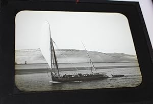 Magic Lantern Slide: Felucca Sailing on the Nile (1920's)