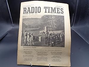 Radio Times. (Scottish Edition). Week of November 11th- 17th. Pub Nov 9th 1951.