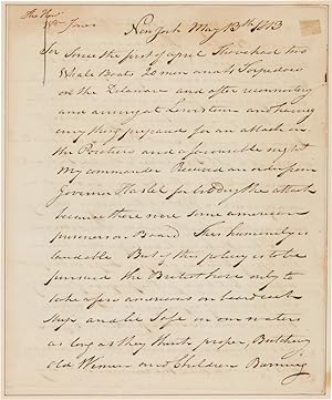 [AUTOGRAPH LETTER, SIGNED, FROM STEAMBOAT INVENTOR ROBERT FULTON, URGING SECRETARY OF THE NAVY WI...