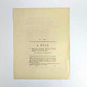 A Bill (Returned Soldiers Settlement (Amendment) Act, 1922)