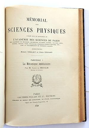 Mémorial des sciences physiques publié sous le patronage de l'Académie des sciences de Paris (.) ...