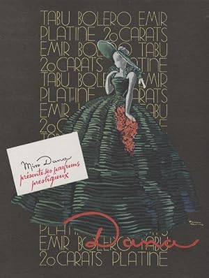"MISS DANA" Annonce originale entoilée illustrée par FACON MARREC parue dans PLAISIR DE FRANCE (1...