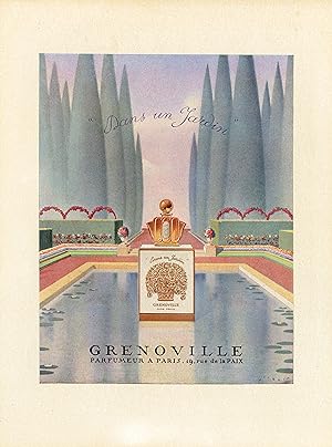 "GRENOVILLE" Annonce originale entoilée parue dans L' ILLUSTRATION illustrée par WILQUIN (années 30)