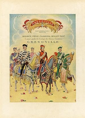 "GRENOVILLE" Annonce originale entoilée parue dans L' ILLUSTRATION illustrée par WILQUIN (années 30)