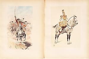 1893 French Cavalry Lithographs, Firmin Didot - Vallet (Set #29)