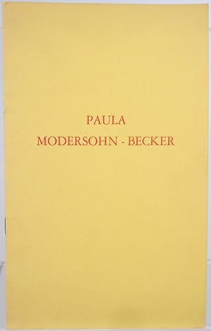 Paula Modersohn-Becker (1876-1907): Paintings, Drawings, Etchings - March-April, 1958