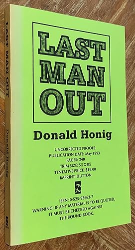 Last Man Out [Uncorrected Proof]