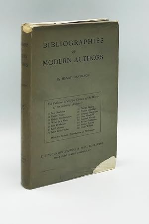 Bibliographies of Modern Authors