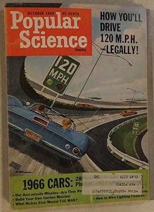 POPULAR SCIENCE OCTOBER 1965 COLOR PHOTOS 1966 CAR MODELS 1966 OUTBOARD MOTORS