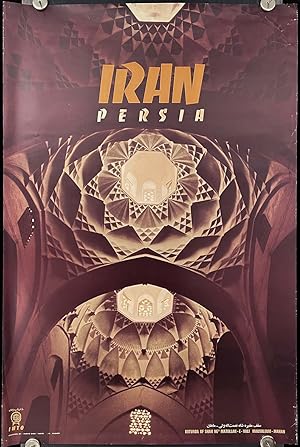 Iran Persia. LARGE TRAVEL POSTER.