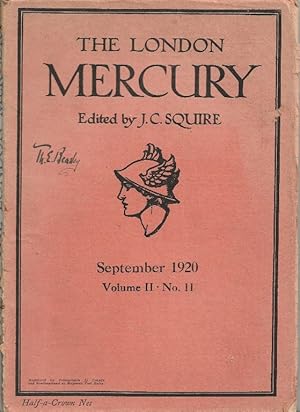 The London Mercury. Edited by J C Squire Vol.II No.11, September 1920