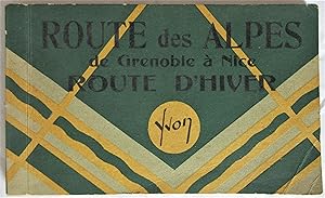 Carnet de 18 Cartes Postales Anciennes Yvon : Route des Alpes de Grenoble à Nice - Route d'Hiver