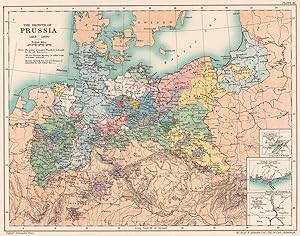 The growth of Prussia 1415-1890; Inset maps of Principality of Neufchâtel Ceded 1857; Gold Coast ...