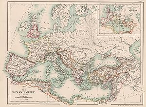 The Roman Empire Circa 350 A.D.; Inset map of The Roman Empire in 379 & 395 A.D