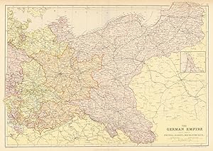 The German Empire (East Sheet) Prussia, Saxony, Mecklenburg &c.; Inset map of Continuation of Pro...