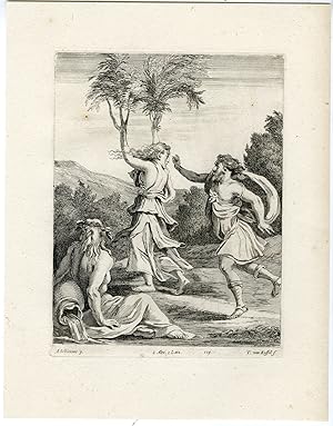 Antique Print-APOLLO-DAPHNE-TREE-PL. 129-van Kessel-Meldolla-Teniers-1673
