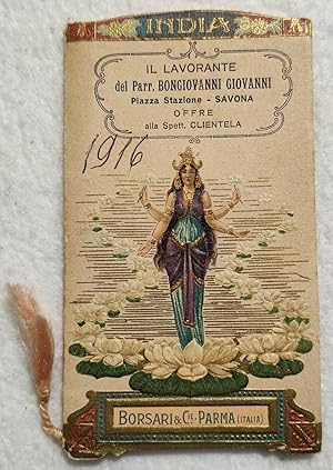 Calendario/Calendarietto Barbiere Pubblicitario - India - 1916