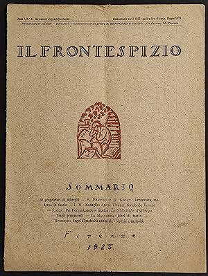 Il Frontespizio - Anno I N. 4 - 1923 - Rivista Mensile