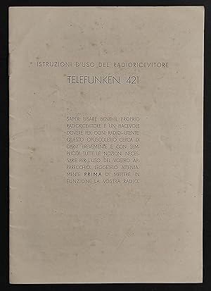 Istruzioni d'Uso del Radioricevitore - Telefunken 421