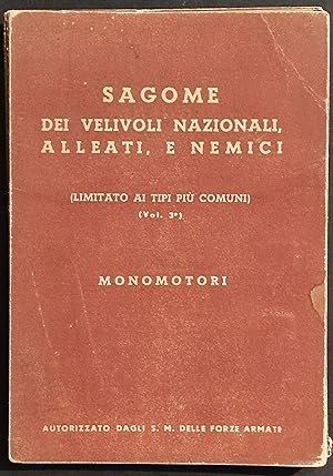Sagome dei Velivoli Nazionali, Alleati e Nemici - Monomotori - 1943