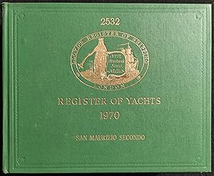 Lloyd's Register of Shipping - Register of Yachts - 1970