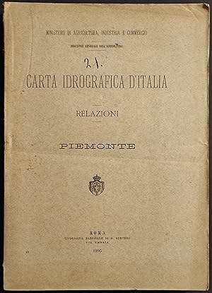 Carta Idrografica d'Italia - Relazioni Piemonte - 1895 - Testo