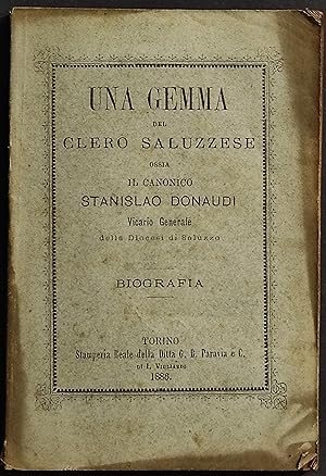 Una Gemma del Clero Saluzzese - Canonico Stanislao Donaudi - 1886