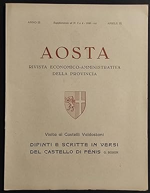 Aosta - Rivista Economico-Amministrativa - Suppl. 3 e 4 - 1930