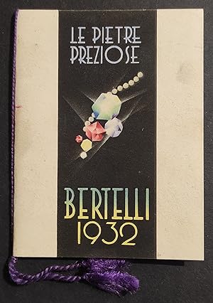 Calendario/Calendarietto Bertelli 1932 - Le Pietre Preziose