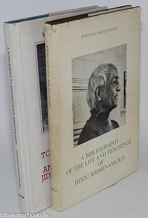 A Bibliography of the Life and Teachings of Jiddu Krishnamurti -with a frontispiece- [plus] Suppl...
